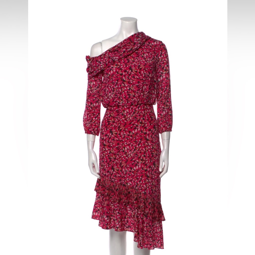 Saloni Silk Midi Length Dress US0/XS